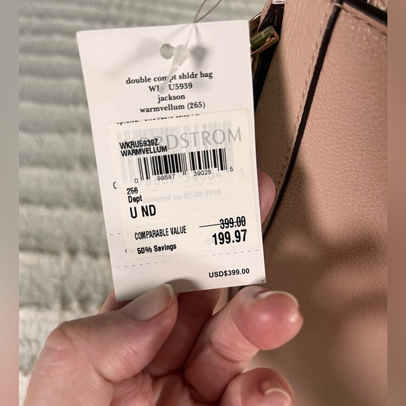 Kate Spade Jackson Leather Shoulder Bag Pink NWT - Picture 4 of 13